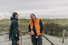 THH Timothy en Kjeld praten duinen