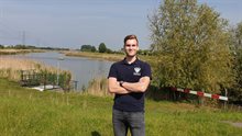 Tom Winters loopt stage bij het waterschap