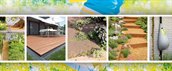 Een collage van verschillende tuinen