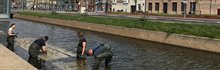 Werkzaamheden in de stadsgracht