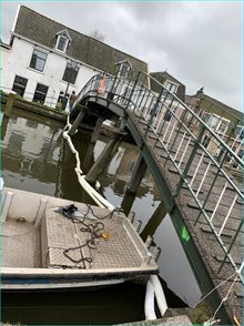 opvangen van olie door oliebooms