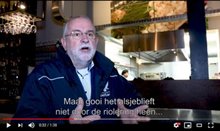 Hoogheemraad Ruud Egas roept op om vet tijdens de feestdagen niet in het gootsteenputje of toilet te gooien.