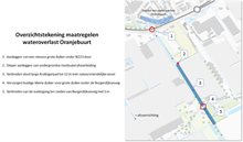 Overzichtstekening maatregelen wateroverlast Oranjebuurt