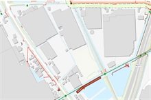 Figuur 1 locatie gedeeltelijke stremming (rode rechthoek)