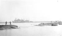 Kadedoorbraak in Noord-Kethelpolder langs Poldervaart in 1903