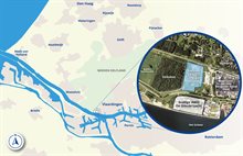 Omgeving bestaande en nieuwe zuivering in Vlaardingen