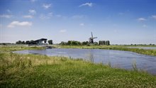 polderlandschap met molen